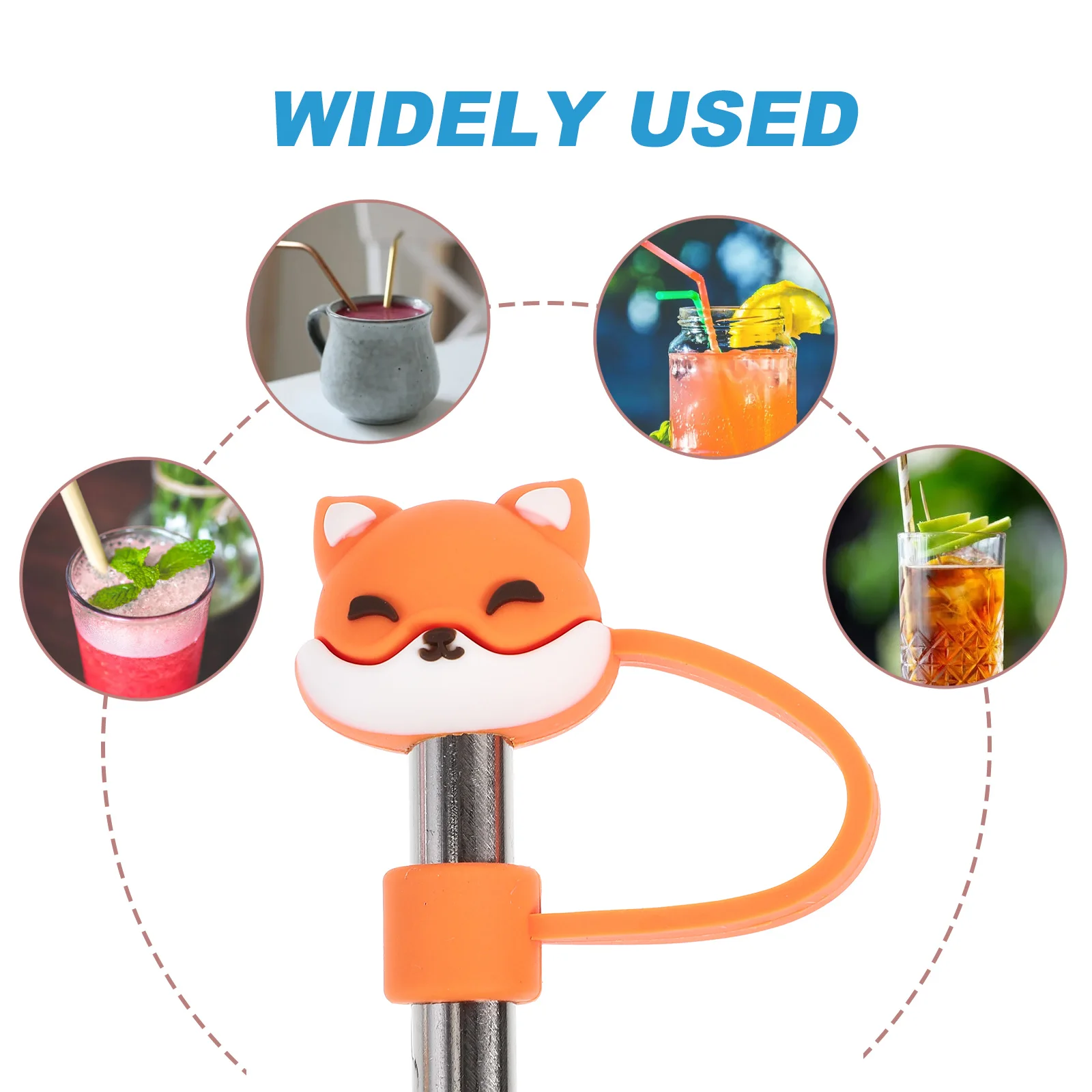 10 Pcs Animal Straw Covers Reusable Drinking Tips Protector Silica Dustproof End Cover Straw Accessories
10 Pcs Animal Straw Covers Reusable Drinking Tips Protector Silica Dustproof End Cover Straw Accessories