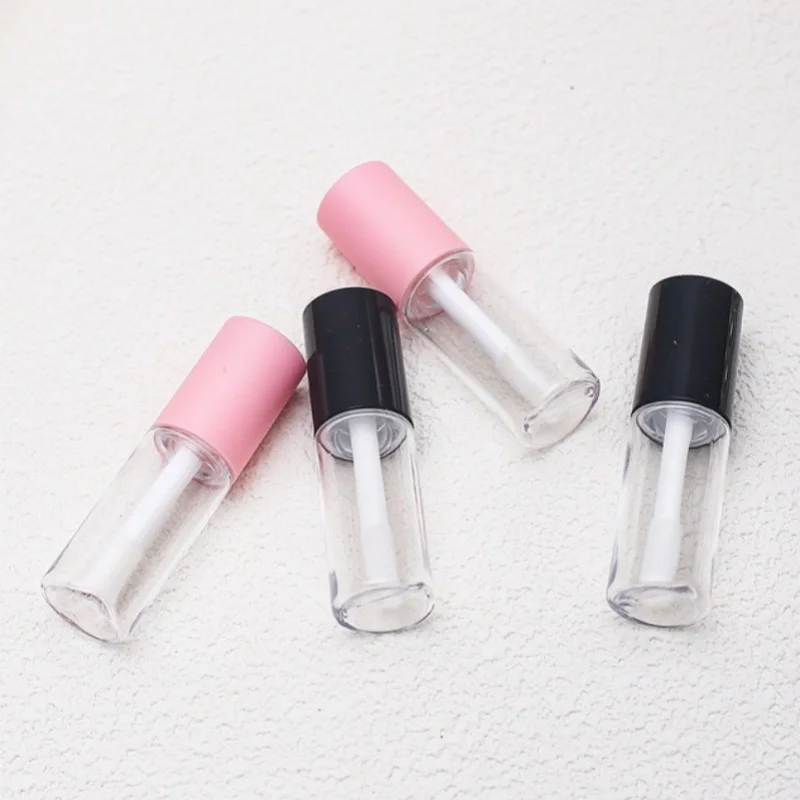 50Pcs refillable 3ml mini round shaped pink black lip gloss packing clear liquid lipstick tube container with brush wands
50Pcs refillable 3ml mini round shaped pink black lip gloss packing clear liquid lipstick tube container with brush wands