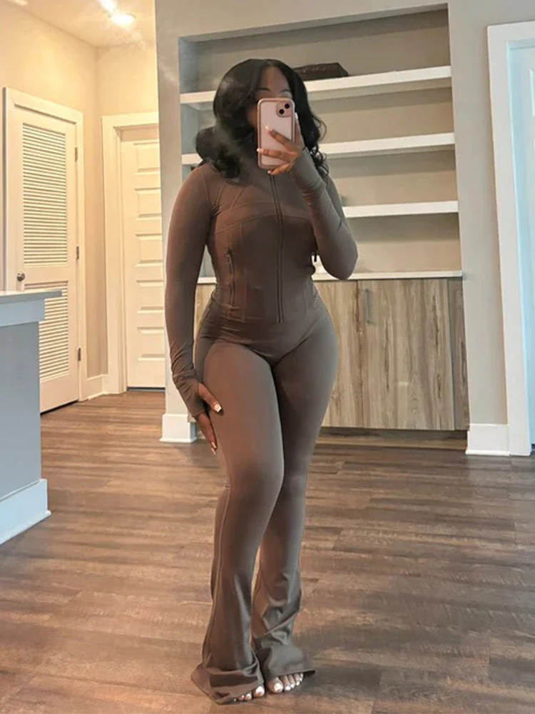 Fall Women Sport Loungewear Sexy Tight Long Sleeve Flared Pants Two Piece Set Active Gym 2 Piece Matching Sets Tracksuit Outfits
Fall Women Sport Loungewear Sexy Tight Long Sleeve Flared Pants Two Piece Set Active Gym 2 Piece Matching Sets Tracksuit Outfits