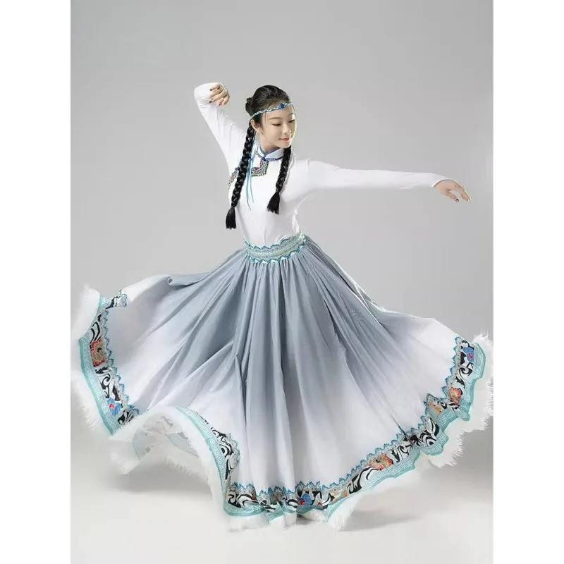 Ethnic Minority Dance Costumes Tibetan Dance Practice Art Examination Performance Costumes Ethnic Style Adult Big Skirts Suit
Ethnic Minority Dance Costumes Tibetan Dance Practice Art Examination Performance Costumes Ethnic Style Adult Big Skirts Suit