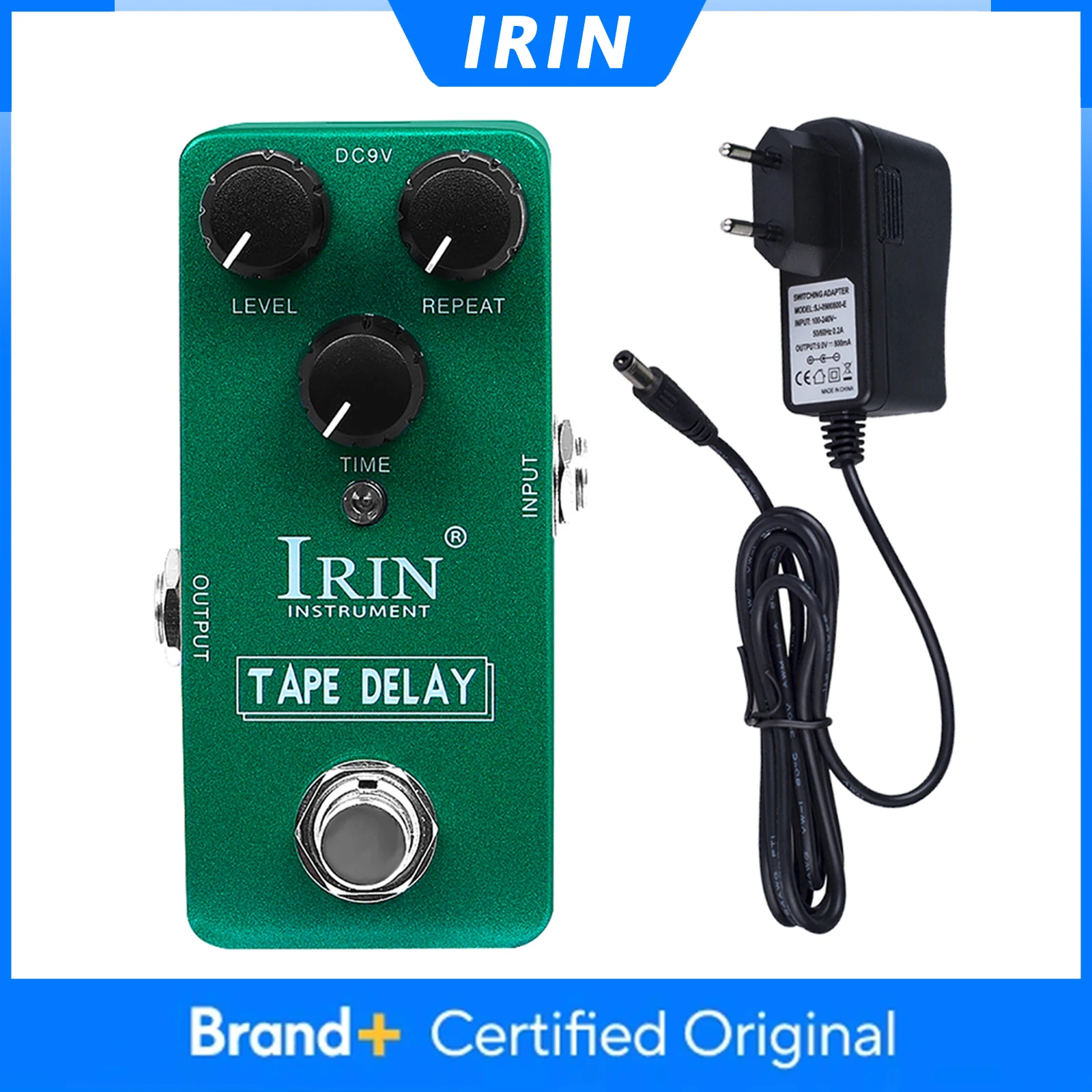 IRIN RS-25 TAPE DELAY Педаль эффектов для гитары 25-600 мс Время задержки True Bypass Металлический корпус Запчасти и аксессуары для электрогитары
IRIN RS-25 TAPE DELAY Педаль эффектов для гитары 25-600 мс Время задержки True Bypass Металлический корпус Запчасти и аксессуары для электрогитары