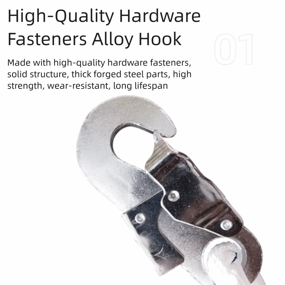 Professional Grade Outdoor Safety Belt Quick-Connect Buckle Adjustable Safety Rope Fall Prevention Rope Hook Safety Harness
Professional Grade Outdoor Safety Belt Quick-Connect Buckle Adjustable Safety Rope Fall Prevention Rope Hook Safety Harness
