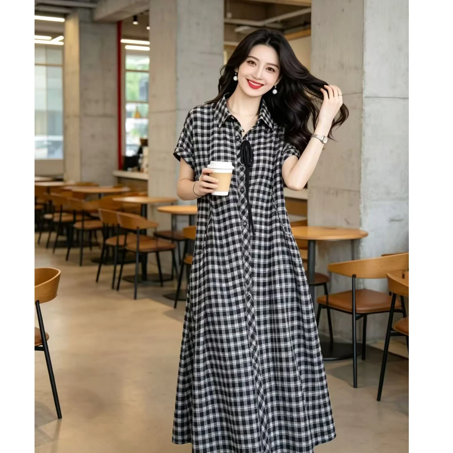 plus Size Fashionable Loose Summer Dress Color Woven Premium Spun Maternity Cover up A-Line Skirt Polyester Fabric Short Slee...
plus Size Fashionable Loose Summer Dress Color Woven Premium Spun Maternity Cover up A-Line Skirt Polyester Fabric Short Slee...
