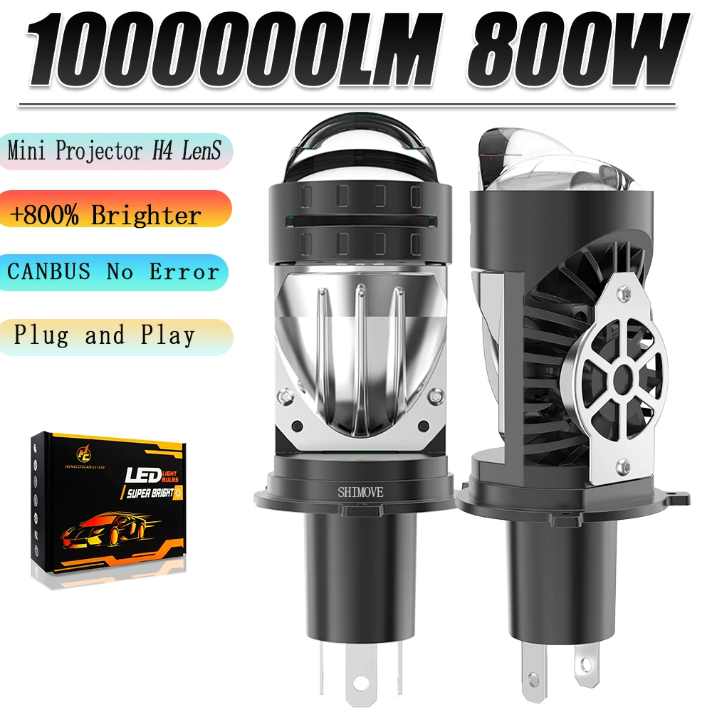 Сверхъяркие мини-LED линзы-проекторы H4 для авто, лампы Turbo для фар, Canbus Plug and Play, двойные для мотоциклов, ближний/дальний свет
Сверхъяркие мини-LED линзы-проекторы H4 для авто, лампы Turbo для фар, Canbus Plug and Play, двойные для мотоциклов, ближний/дальний свет