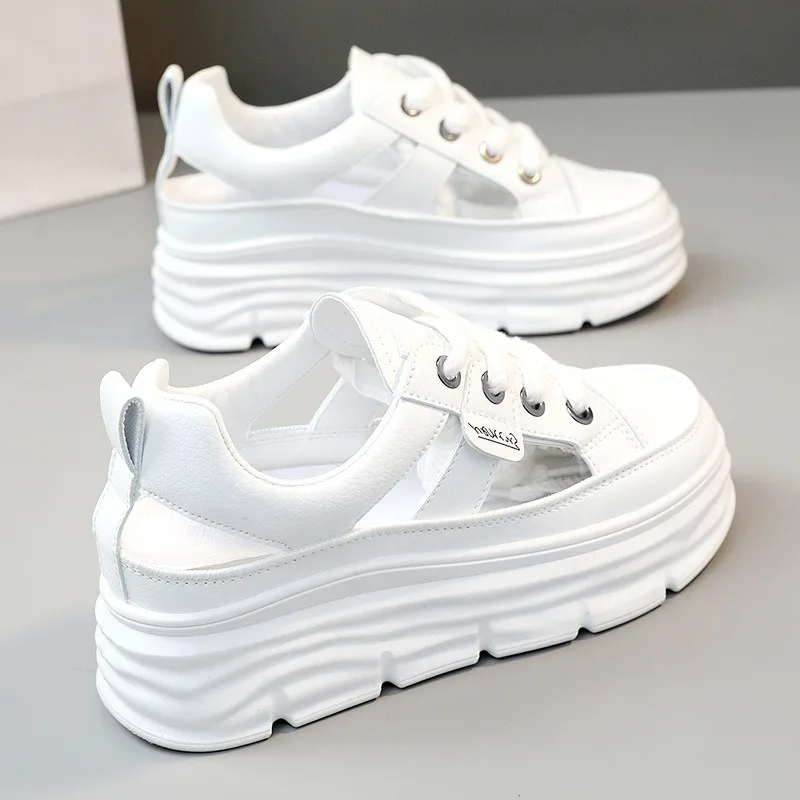 Platform Sandals Women's 2025New Summer Fashion Hollow Out Casual Shoes White Height Increased Non-slip Flats Sandalias De Mujer
Platform Sandals Women's 2025New Summer Fashion Hollow Out Casual Shoes White Height Increased Non-slip Flats Sandalias De Mujer