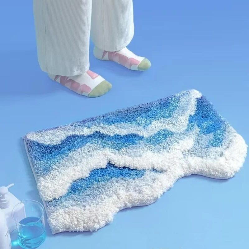 Blue Wave Rug Aesthetic Tufting Antislip Carpet Bathroom Mat Ocean Sea Tufted Carpet Household Decoration Kid Room Bedside Rug
Blue Wave Rug Aesthetic Tufting Antislip Carpet Bathroom Mat Ocean Sea Tufted Carpet Household Decoration Kid Room Bedside Rug