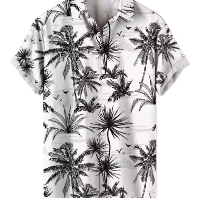 Summer Men's Cool and Comfortable Short Sleeve Tops Hawaiian Palm Tree 3D Printed Shirts Casual Vacation Clothing
Summer Men's Cool and Comfortable Short Sleeve Tops Hawaiian Palm Tree 3D Printed Shirts Casual Vacation Clothing