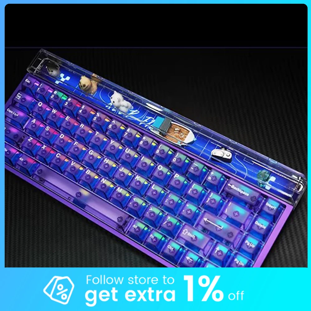 Механическая игровая клавиатура DAREU Thunder68 с магнитными переключателями, точностью RT 0.01 мм, низкой задержкой, RGB-подсветкой, Gasket-креплением, возможностью горячей замены, аксессуары для ПК
Механическая игровая клавиатура DAREU Thunder68 с магнитными переключателями, точностью RT 0.01 мм, низкой задержкой, RGB-подсветкой, Gasket-креплением, возможностью горячей замены, аксессуары для ПК