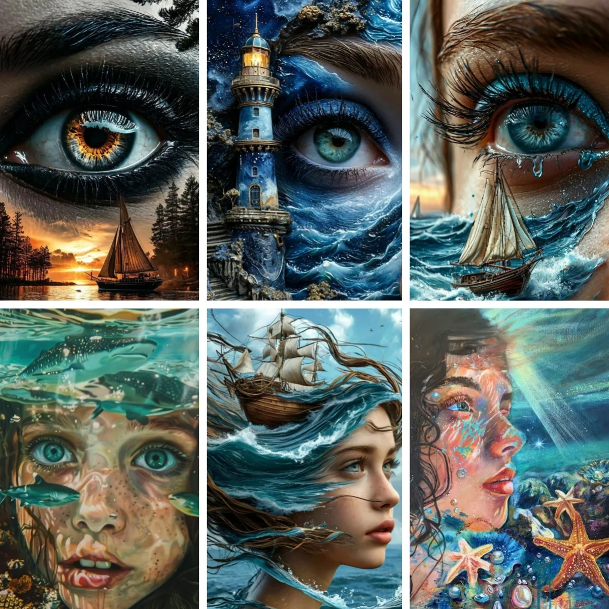 DIY Diamond Painting Full Square Round Surreal Lady in Water with Fish Diamond Embroidery Rhinestone Mosaic Woman Under Water
DIY Diamond Painting Full Square Round Surreal Lady in Water with Fish Diamond Embroidery Rhinestone Mosaic Woman Under Water
