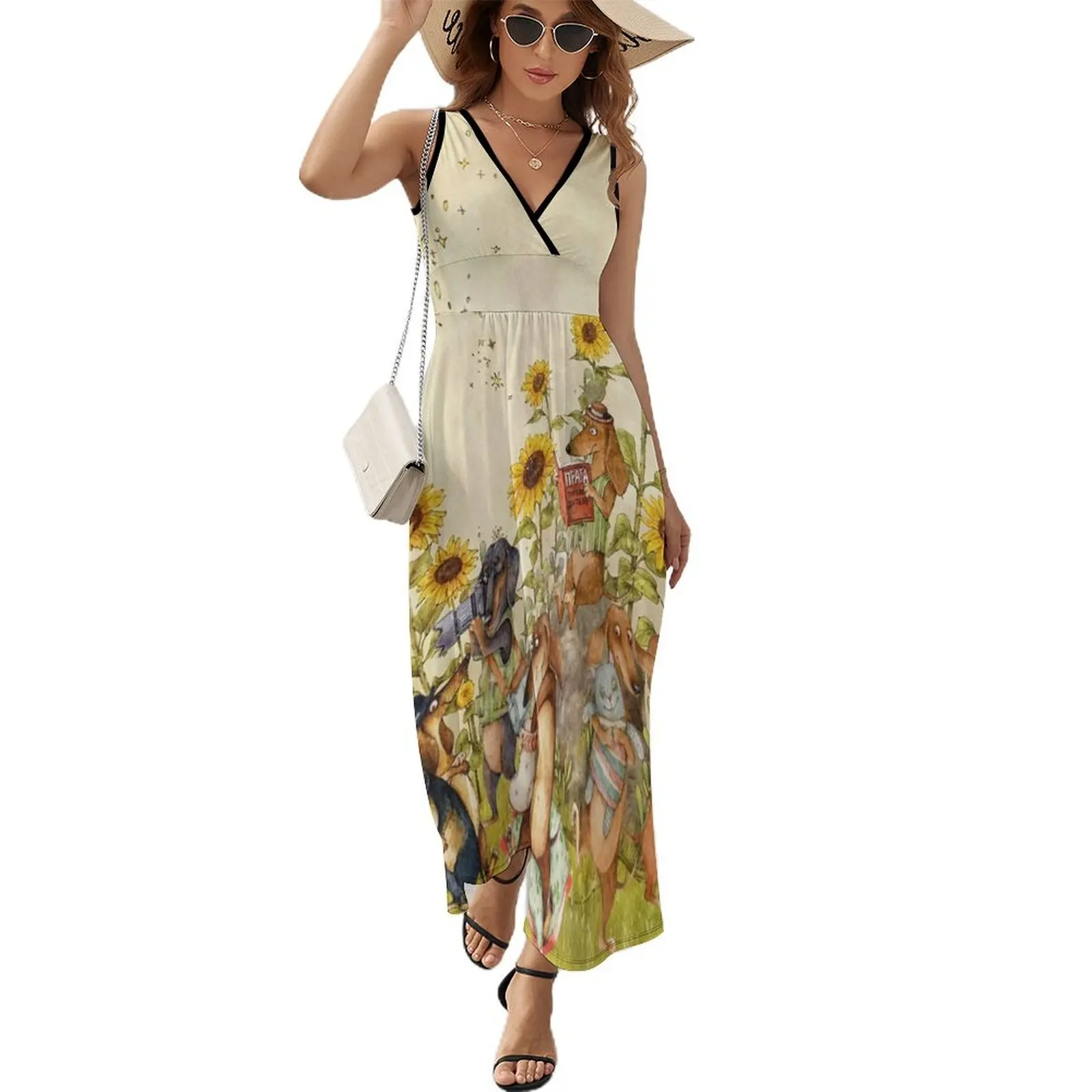 Dachshund Sunflower Sleeveless Dress Women dresses summer Dress for pregnant women Woman dresses evening dresses luxury 2024
Dachshund Sunflower Sleeveless Dress Women dresses summer Dress for pregnant women Woman dresses evening dresses luxury 2024