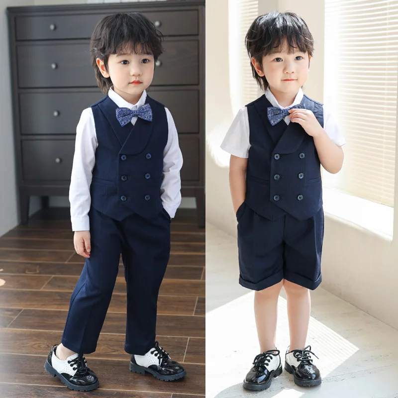 Children Boys Vest Shorts Suits Spring Summer Children Boys Birthday Costume Suits 1-10Y Teenager Boys Ceremony Suits Outfit Set
Children Boys Vest Shorts Suits Spring Summer Children Boys Birthday Costume Suits 1-10Y Teenager Boys Ceremony Suits Outfit Set