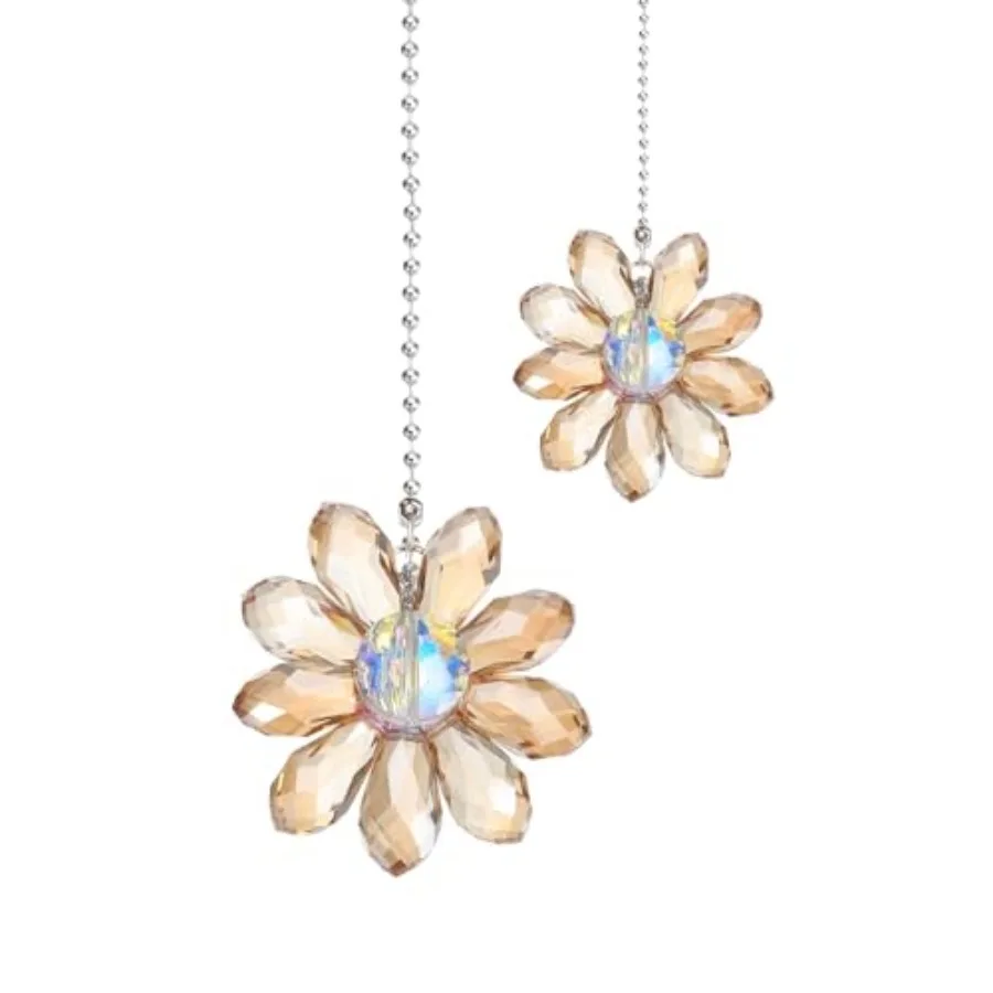 2Pack Ceiling Fan Pull Chain, 24 Inch Decorative Ornaments Crystal Flower Pendant Pull Chain Extender for Ceiling Fans Light La
2Pack Ceiling Fan Pull Chain, 24 Inch Decorative Ornaments Crystal Flower Pendant Pull Chain Extender for Ceiling Fans Light La
