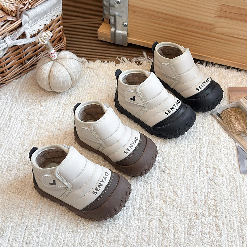 Children Casual Shoes Autumn Winter Baby Girls Boys Snow Boots Windproof Waterproof Non-slip Soft Sole Warm Plush Kids Boots
Children Casual Shoes Autumn Winter Baby Girls Boys Snow Boots Windproof Waterproof Non-slip Soft Sole Warm Plush Kids Boots