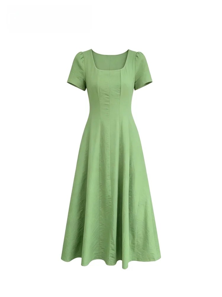CaraCLUB Large Size Short Sleeve Dress Women's Fashionable Square Collar Summer Beautiful A-Line Skirt Polyester Fiber
CaraCLUB Large Size Short Sleeve Dress Women's Fashionable Square Collar Summer Beautiful A-Line Skirt Polyester Fiber