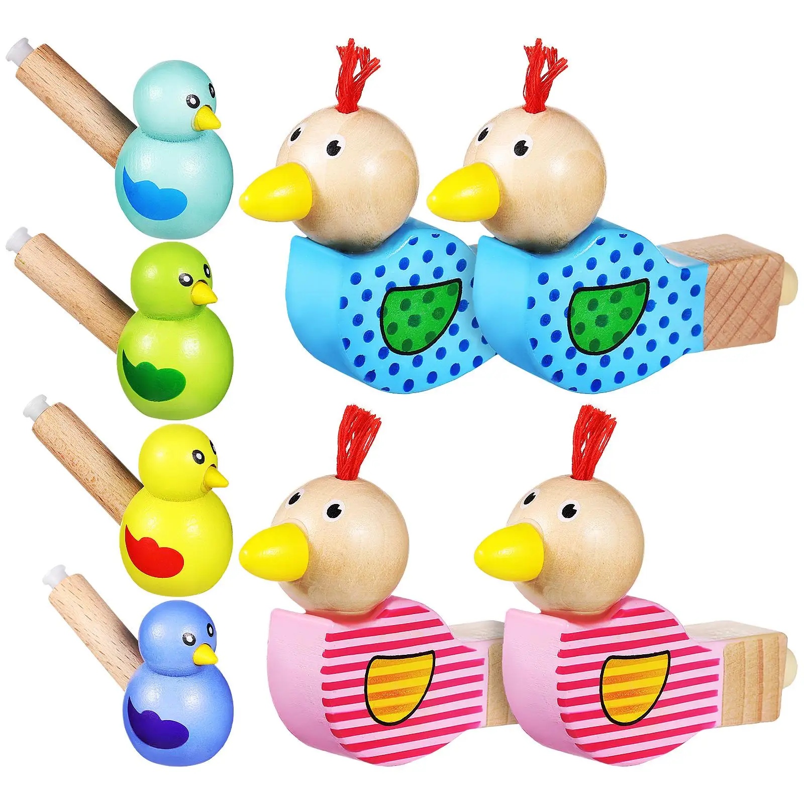 Whistle Toys for Kids Wooden PVC Small Large Cartoon Bird Shape Educational Musical Children Toy Lightweight Portable
Whistle Toys for Kids Wooden PVC Small Large Cartoon Bird Shape Educational Musical Children Toy Lightweight Portable