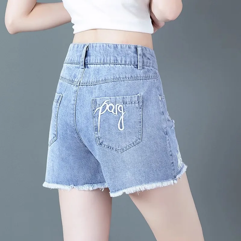 Светло-голубые женские джинсовые шорты А-силуэта с высокой талией, летние, новые, тонкие, широкие, с вышивкой, для похудения
Светло-голубые женские джинсовые шорты А-силуэта с высокой талией, летние, новые, тонкие, широкие, с вышивкой, для похудения