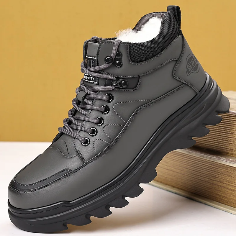 Мужские зимние ботинки ручной работы: комфортные, легкие, на флисовой подкладке, теплые, повседневные, спортивные, с утолщенной подошвой
Мужские зимние ботинки ручной работы: комфортные, легкие, на флисовой подкладке, теплые, повседневные, спортивные, с утолщенной подошвой