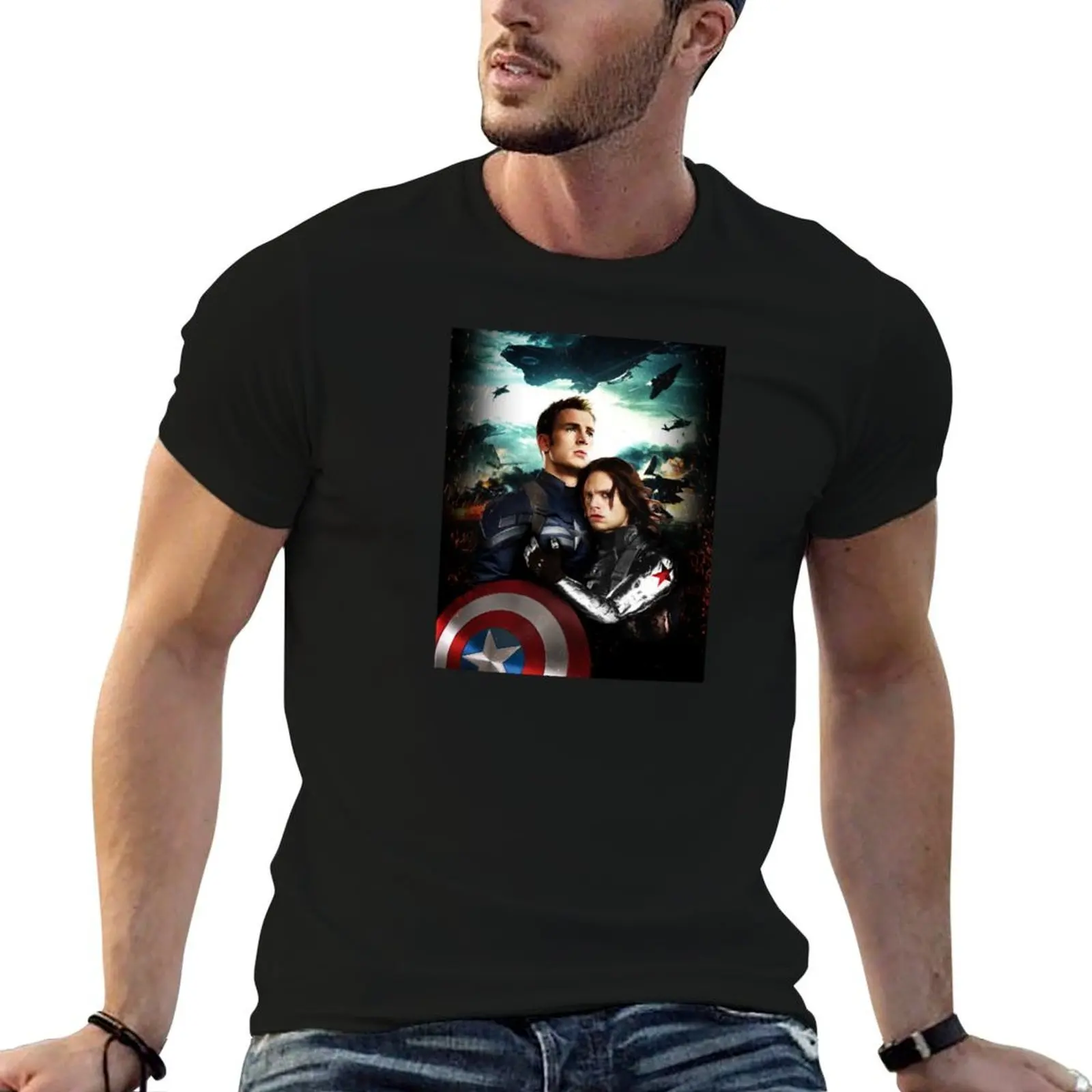 Captain USA and the Soldier of Winter T-Shirt t shirts cotton 100% cotton t shirt man T-Shirt
Captain USA and the Soldier of Winter T-Shirt t shirts cotton 100% cotton t shirt man T-Shirt