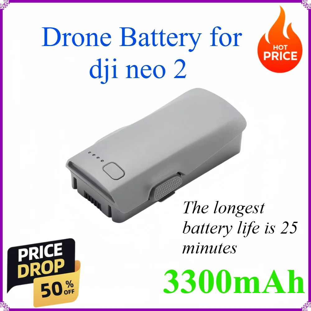 3300mah Drone Battery for dji neo 2 The longest battery life is 25 minutes
3300mah Drone Battery for dji neo 2 The longest battery life is 25 minutes