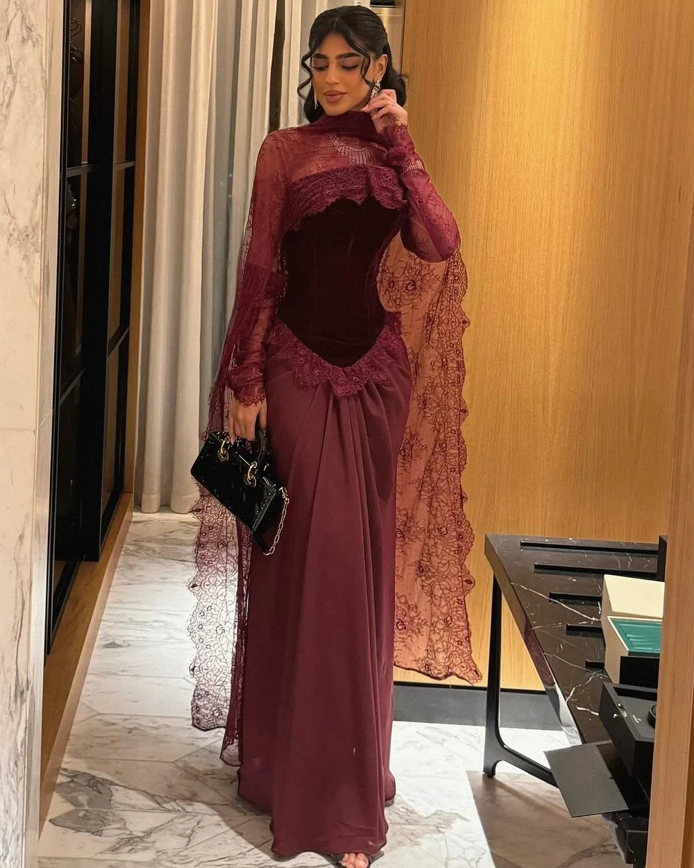 Customized High Quality Elegant Jersey Lace Ruched Mermaid High Collar Long Dresses Bespoke Occasion Dresses Sizes Available
Customized High Quality Elegant Jersey Lace Ruched Mermaid High Collar Long Dresses Bespoke Occasion Dresses Sizes Available