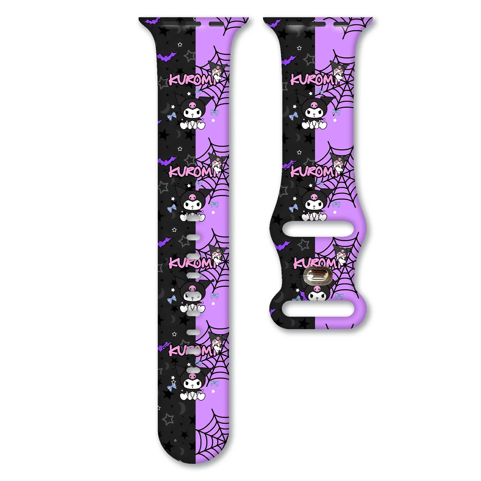 Sanrio Dark Night Kuromi Strap for Apple Watch 11 10 9 Silicone Band Replaceable Bracelet for iWatch 46/44/42/41mm Watchband
Sanrio Dark Night Kuromi Strap for Apple Watch 11 10 9 Silicone Band Replaceable Bracelet for iWatch 46/44/42/41mm Watchband