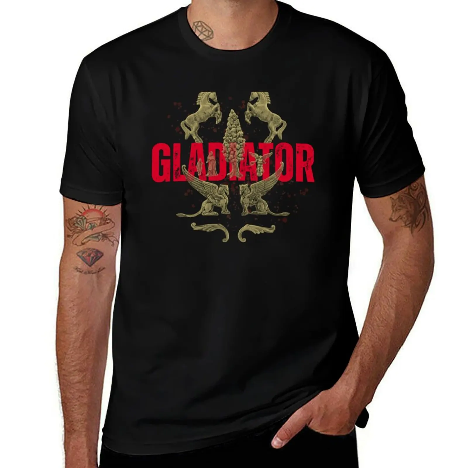 Gladiator Crest T-Shirt vintage clothes T-shirts oversize designer shirts cotton graphic tees Men's t-shirts
Gladiator Crest T-Shirt vintage clothes T-shirts oversize designer shirts cotton graphic tees Men's t-shirts