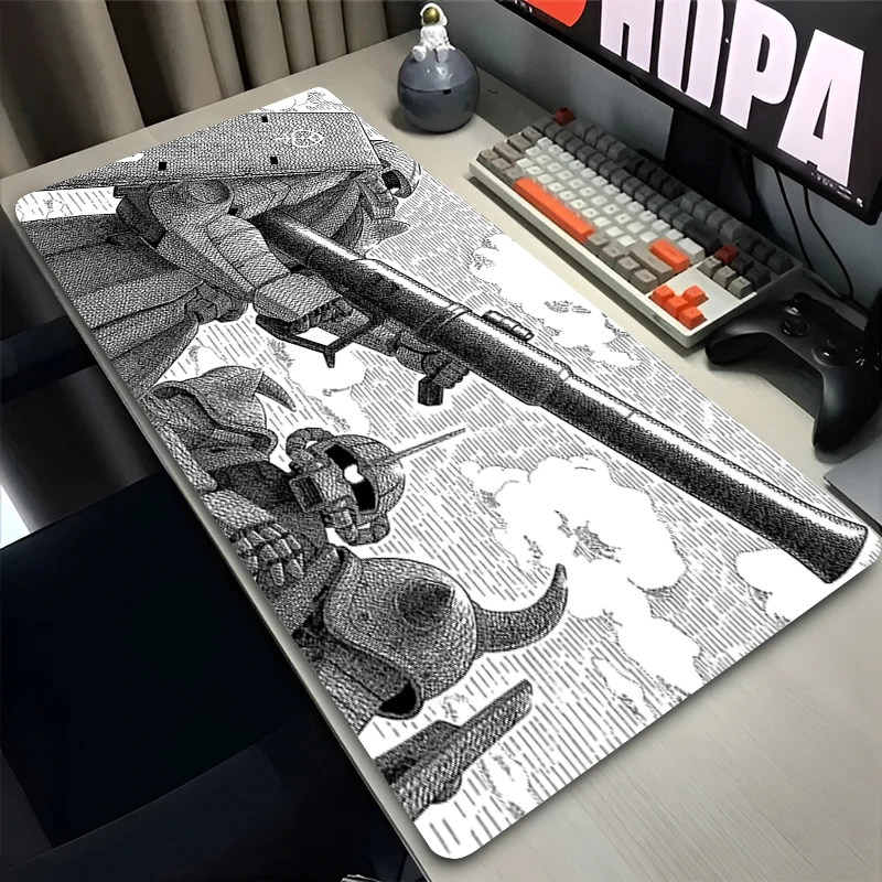 Black and white Mouse Pad Gamer Keyboard Desk Mouse Mat Mechanical Warrior G-gundam Z-zaku II Gaming Accessories Anime Mousepads
Black and white Mouse Pad Gamer Keyboard Desk Mouse Mat Mechanical Warrior G-gundam Z-zaku II Gaming Accessories Anime Mousepads