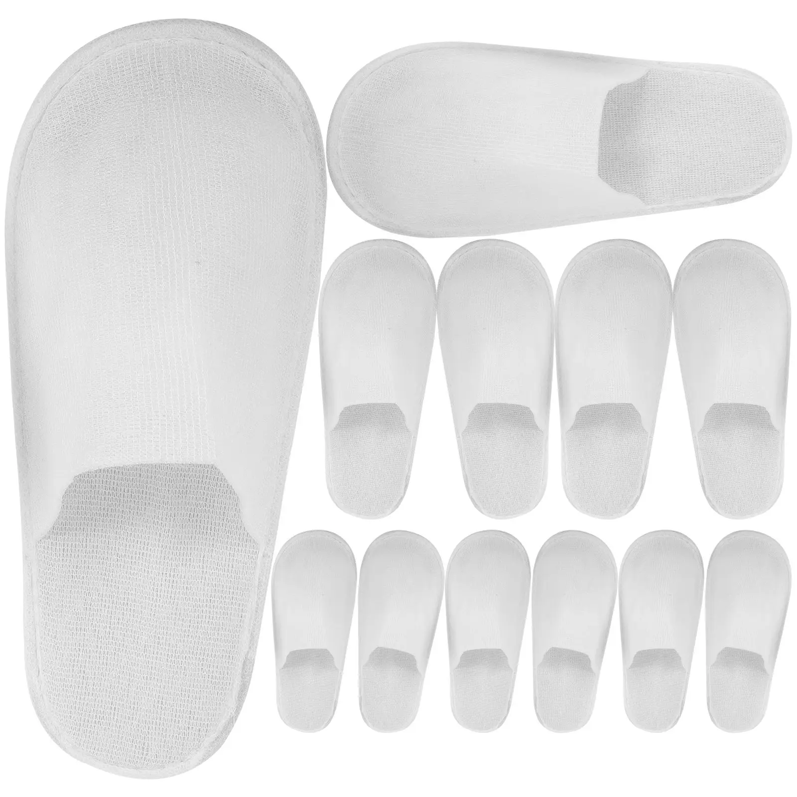 12 Pairs Anti Slip Disposable Slippers for Travel White Cloth Women Guests Indoor Spa Hotel Bulk Foot Care Tools Soft
12 Pairs Anti Slip Disposable Slippers for Travel White Cloth Women Guests Indoor Spa Hotel Bulk Foot Care Tools Soft