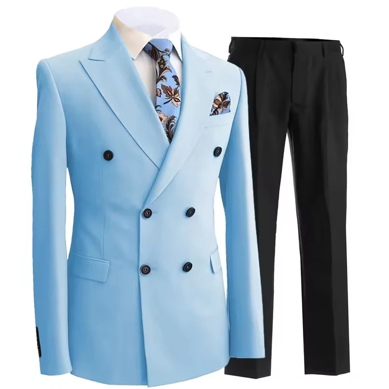 2 Pieces Gentleman Mens Suit Double Breasted Peak Lapel Blazer with Pants Formal White Beige Jacket For Wedding Groom Tuxedos
2 Pieces Gentleman Mens Suit Double Breasted Peak Lapel Blazer with Pants Formal White Beige Jacket For Wedding Groom Tuxedos
