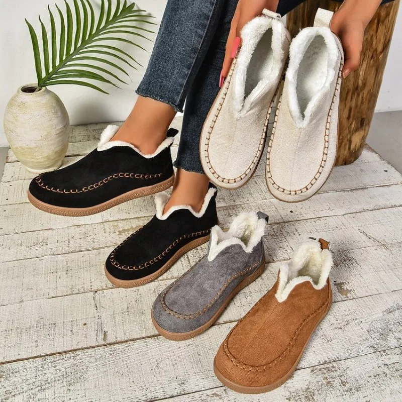 Winter Womens Shoes Outdoor Casual Snow Boots Winter Slip on Cotton Shoes for Women Plush Warm Winter Ankle Boots Botas De Mujer
Winter Womens Shoes Outdoor Casual Snow Boots Winter Slip on Cotton Shoes for Women Plush Warm Winter Ankle Boots Botas De Mujer