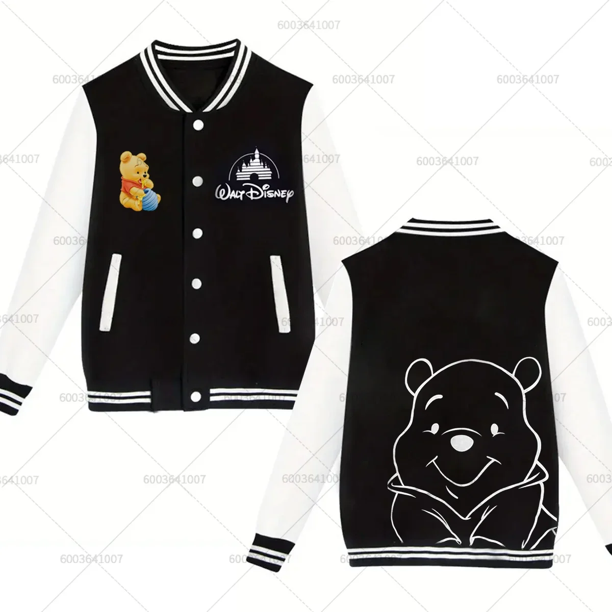 Милая пара Disney Winnie The Pooh Bear, мужская и женская бейсбольная куртка, спортивные осенне-зимние пальто, флисовая уличная толстовка с круглым вырезом 
Милая пара Disney Winnie The Pooh Bear, мужская и женская бейсбольная куртка, спортивные осенне-зимние пальто, флисовая уличная толстовка с круглым вырезом