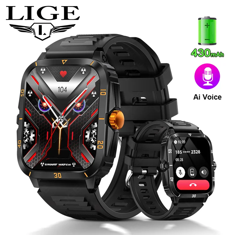 LIGE Men Women Smart Watch 2024 Bluetooth Call Clock Full Touch Screen Waterproof Sport Fitness Smartwatch For Android IOS Gift
LIGE Men Women Smart Watch 2024 Bluetooth Call Clock Full Touch Screen Waterproof Sport Fitness Smartwatch For Android IOS Gift