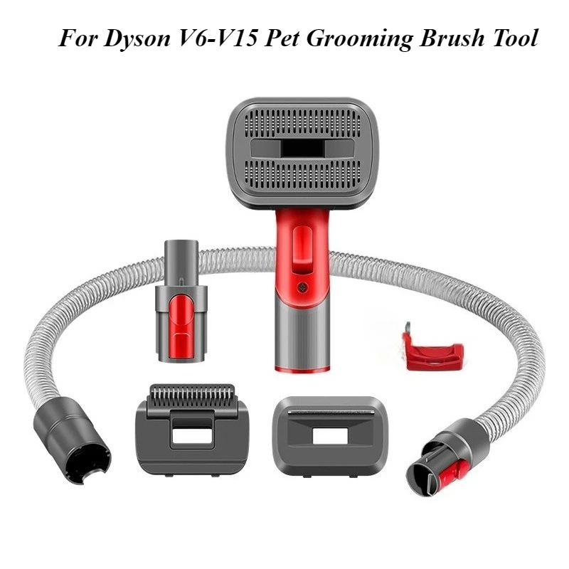 Dyson V6-V15 Pet Grooming Brush Tool - Animal Hair Removal Attachment for Vacuums 
Dyson V6-V15 Pet Grooming Brush Tool - Animal Hair Removal Attachment for Vacuums