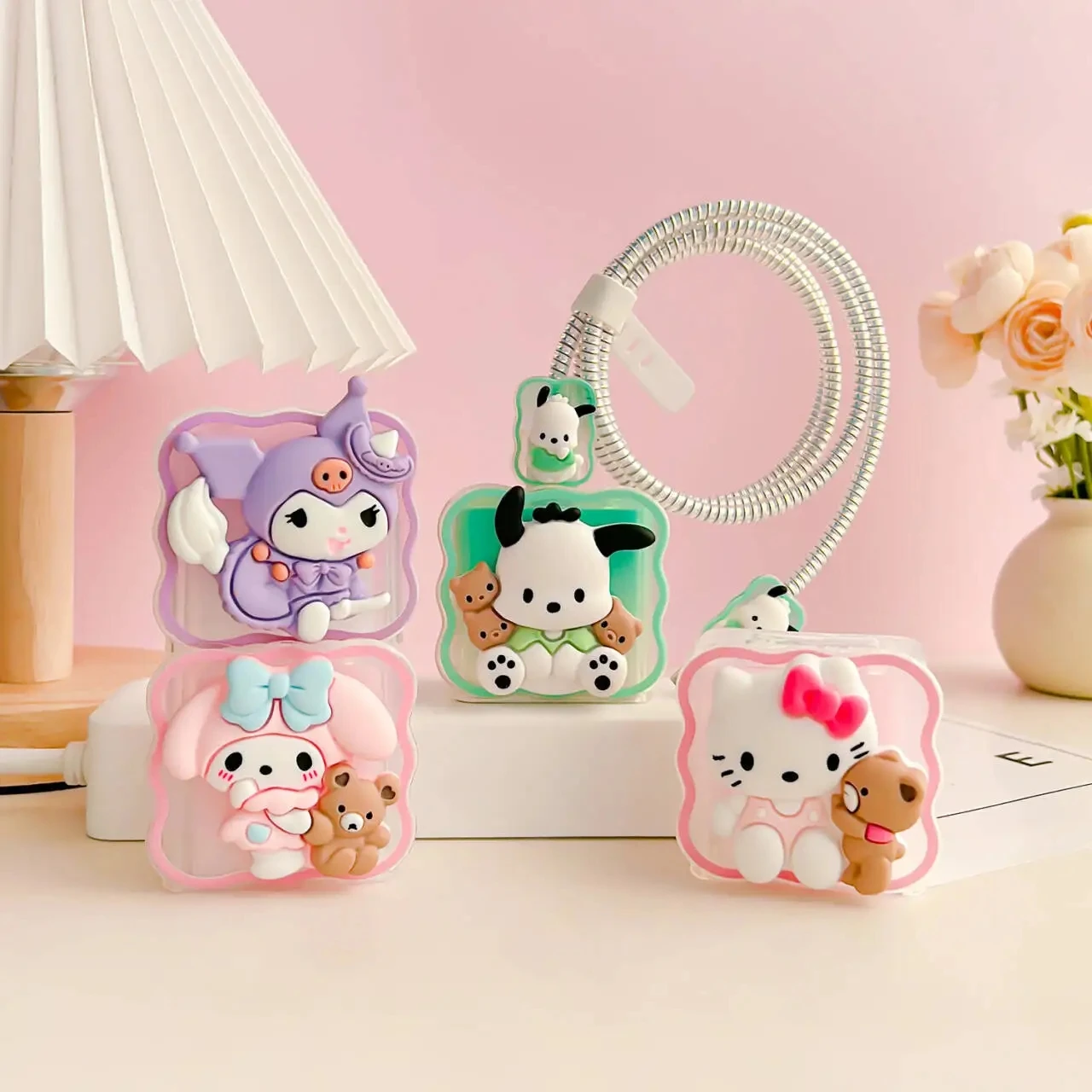 Cartoon Sanrio 5Pcs Set Cable Protector for Xiaomi 120W/67W/33W Fast Charger Case Cable Management Phone Wire Cord Organizers
Cartoon Sanrio 5Pcs Set Cable Protector for Xiaomi 120W/67W/33W Fast Charger Case Cable Management Phone Wire Cord Organizers