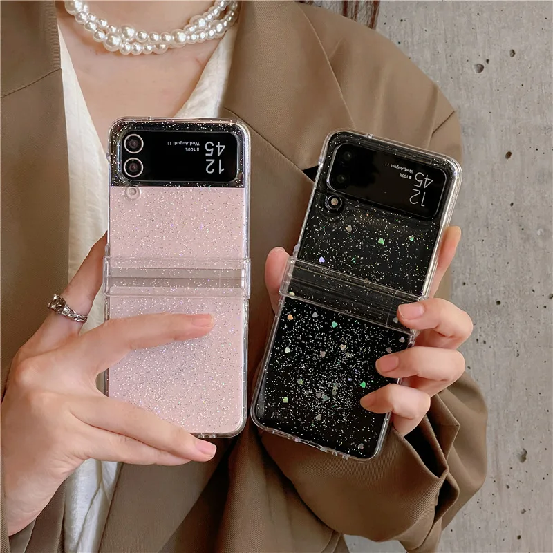 Glitter Transparent Phone Case for Samsung Galaxy Z Flip 6 5 4 3 Protective Back Cover for ZFlip4 ZFlip5 ZFlip6 Case Shell
Glitter Transparent Phone Case for Samsung Galaxy Z Flip 6 5 4 3 Protective Back Cover for ZFlip4 ZFlip5 ZFlip6 Case Shell