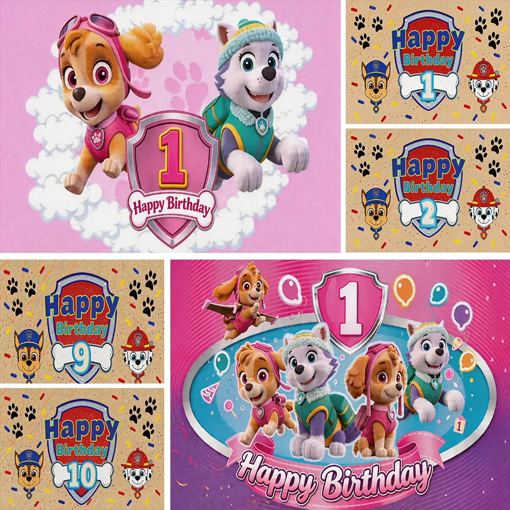 PAW Patrol Animation Ryder Skye Chase Backdrop Number Birthday Party Decorations Banner Photography Studio Supplies Background
PAW Patrol Animation Ryder Skye Chase Backdrop Number Birthday Party Decorations Banner Photography Studio Supplies Background