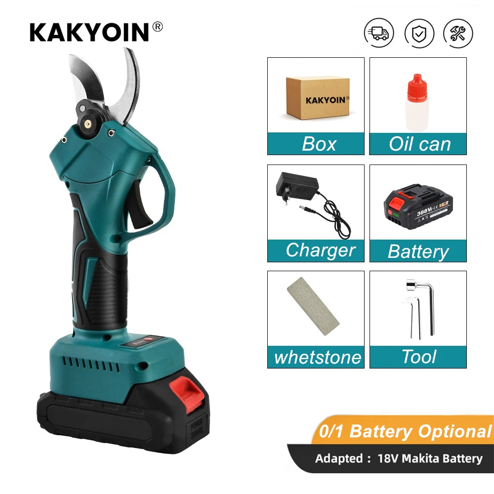 Handheld Brushless Electric Pruners 4 Gear Cordless Pruner Shear Fruit Tree Bonsai Prune Garden Tool Alloy Blade for 18V Makita
Handheld Brushless Electric Pruners 4 Gear Cordless Pruner Shear Fruit Tree Bonsai Prune Garden Tool Alloy Blade for 18V Makita