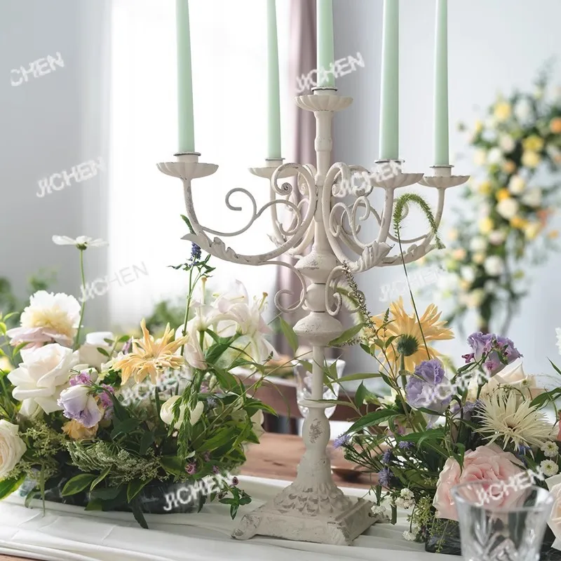 Железный подсвечник, винтажный металлический канделябр, белая люстра для стола и свадебного украшения, 5-рукоятка
Железный подсвечник, винтажный металлический канделябр, белая люстра для стола и свадебного украшения, 5-рукоятка