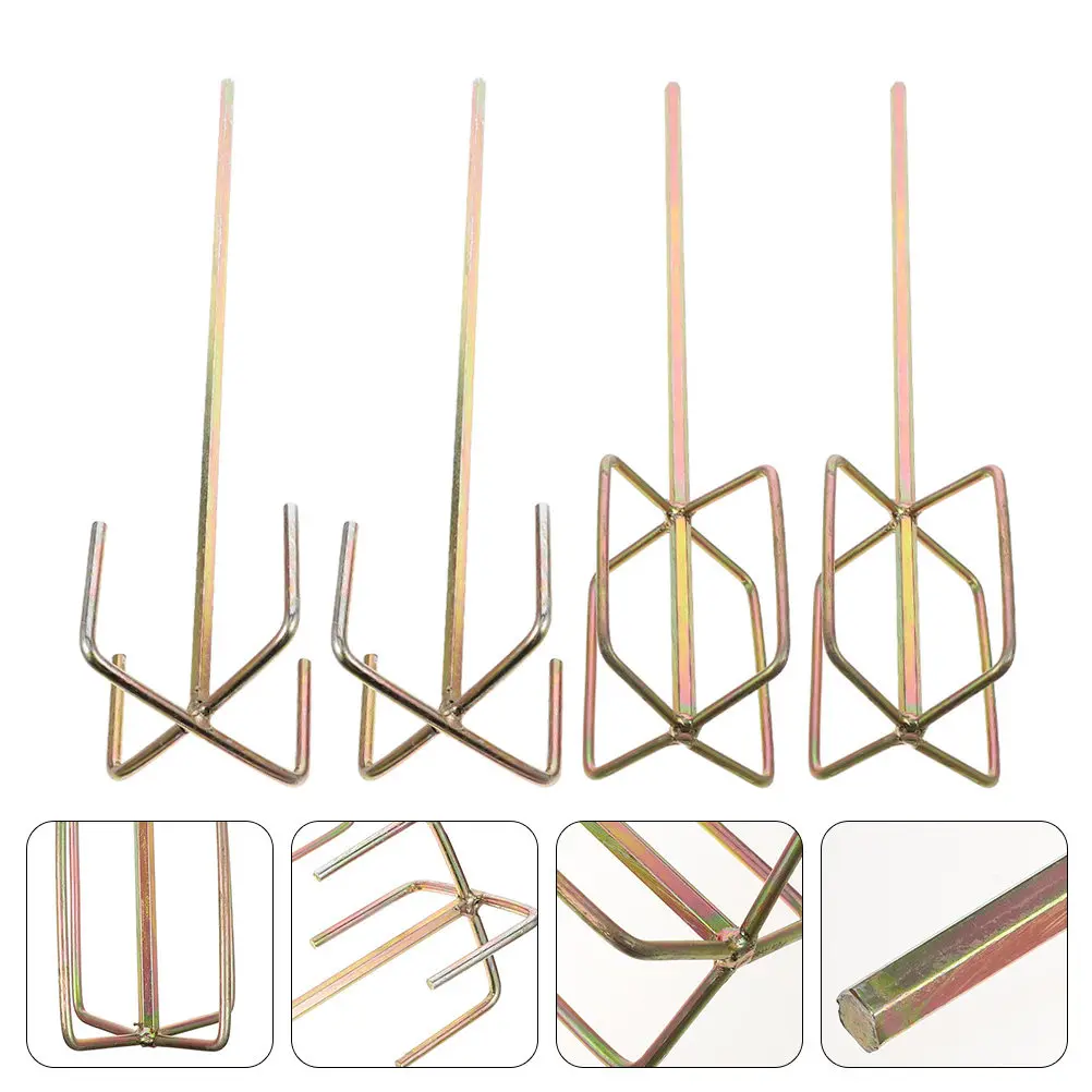 4Pcs Drill Mixer Attachment High Strength Steel for Oil Paint Epoxy Resin Stirring Rods Cement Mixing Sticks Electric Tool Parts
4Pcs Drill Mixer Attachment High Strength Steel for Oil Paint Epoxy Resin Stirring Rods Cement Mixing Sticks Electric Tool Parts