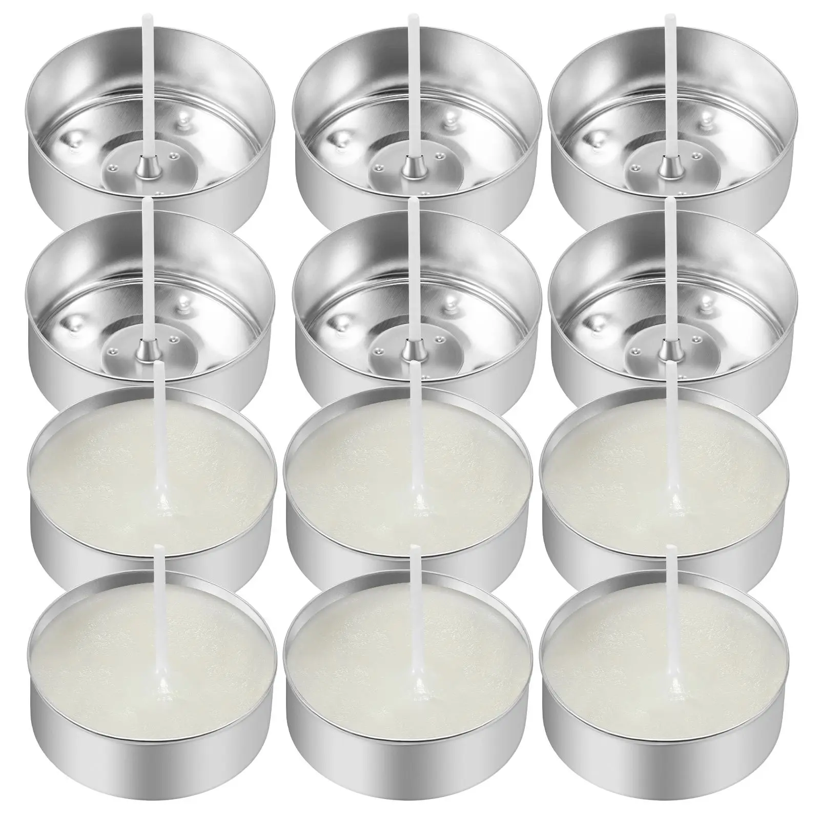 150 Pcs 5cm Wick Metal Cups Tealight Tins Metal Cups DIY Supplies Home Holders Aluminum Holders Home Decor
150 Pcs 5cm Wick Metal Cups Tealight Tins Metal Cups DIY Supplies Home Holders Aluminum Holders Home Decor