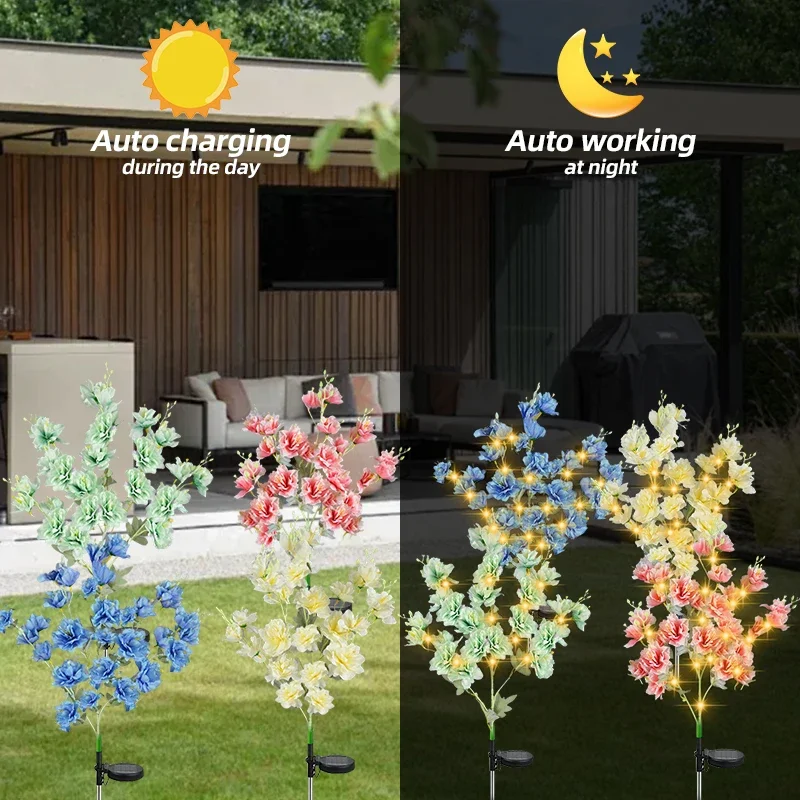 Bouquet of Flowers Solar Led Rose Light Outdoor Garden Lawn Lamps Garden Vegetable Patch Patio Country House Decoration
Bouquet of Flowers Solar Led Rose Light Outdoor Garden Lawn Lamps Garden Vegetable Patch Patio Country House Decoration