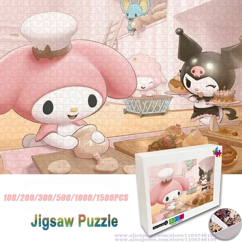 Sanrio Kuromi My Melody Puzzle Jigsaw Cartoon Anime Characters Puzzle 108/200/300/500/1000/1500Pcs Intelligence Puzzles Gift Box 
Sanrio Kuromi My Melody Puzzle Jigsaw Cartoon Anime Characters Puzzle 108/200/300/500/1000/1500Pcs Intelligence Puzzles Gift Box