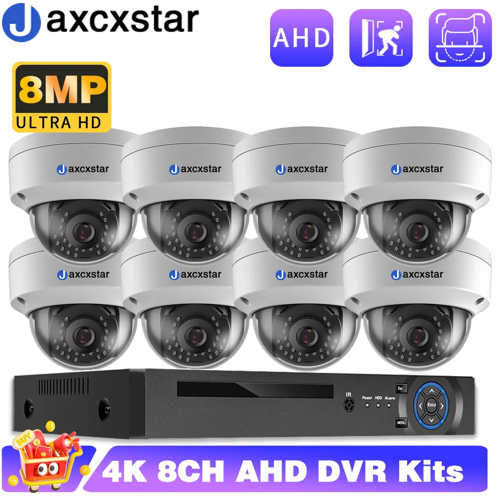 XMEYE 8MP AHD CCTV Dome Camera Security System Kit 8CH DVR Kit Outdoor Analog Surveillance Camera System Kit
XMEYE 8MP AHD CCTV Dome Camera Security System Kit 8CH DVR Kit Outdoor Analog Surveillance Camera System Kit