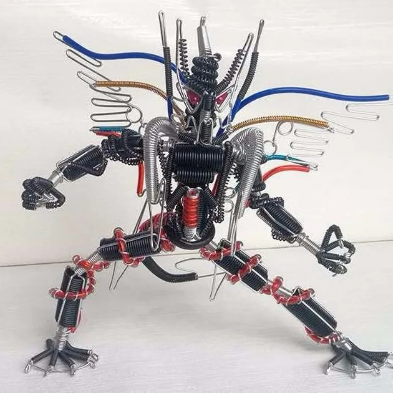 Flying Dragon Warrior, Handmade Crafts, DIY Robot, Aluminum Wire Crafting Model
Flying Dragon Warrior, Handmade Crafts, DIY Robot, Aluminum Wire Crafting Model
