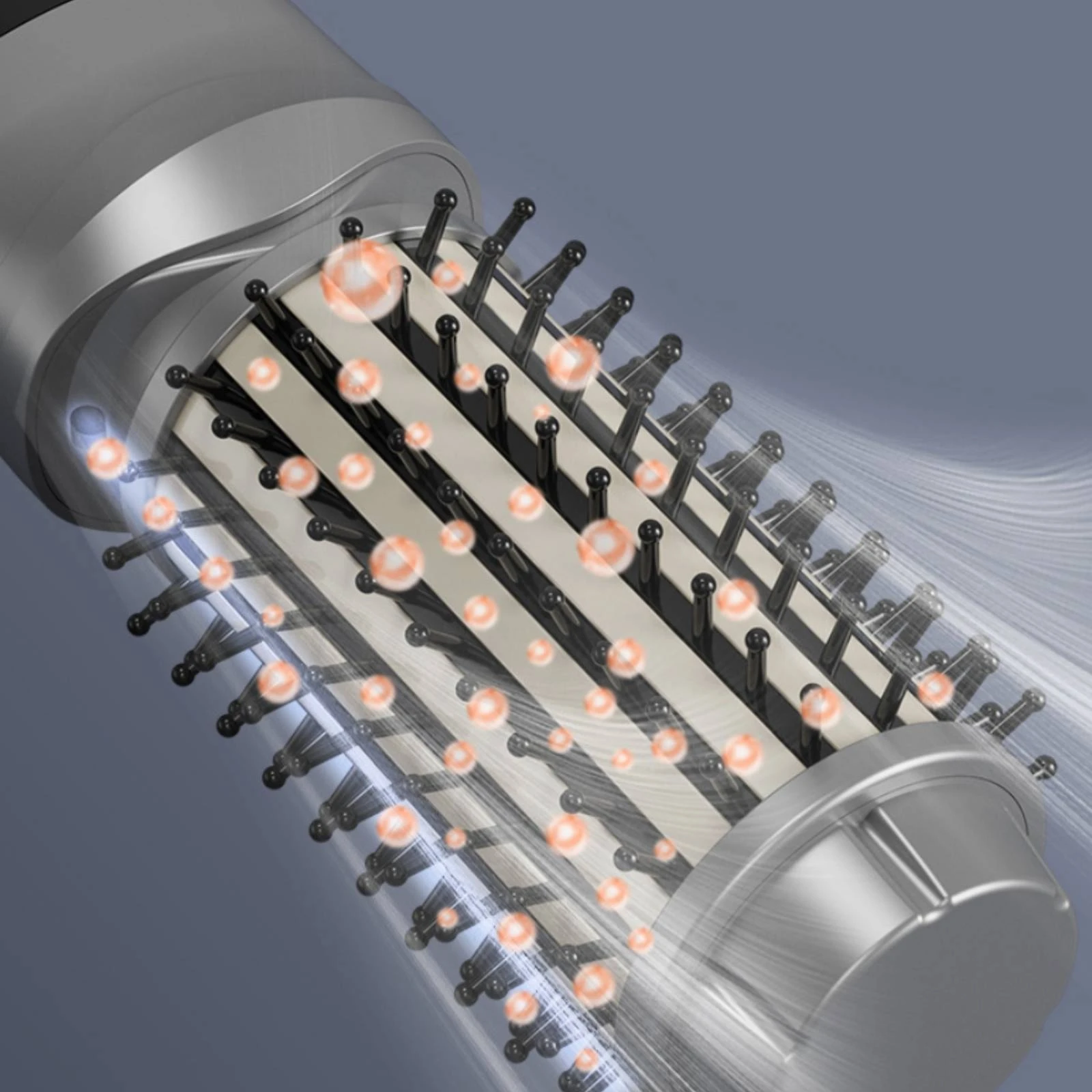Cordless Curling Brush Rounded Handle Heated Barrel Brush Shiny Finish Easy to Use
Cordless Curling Brush Rounded Handle Heated Barrel Brush Shiny Finish Easy to Use