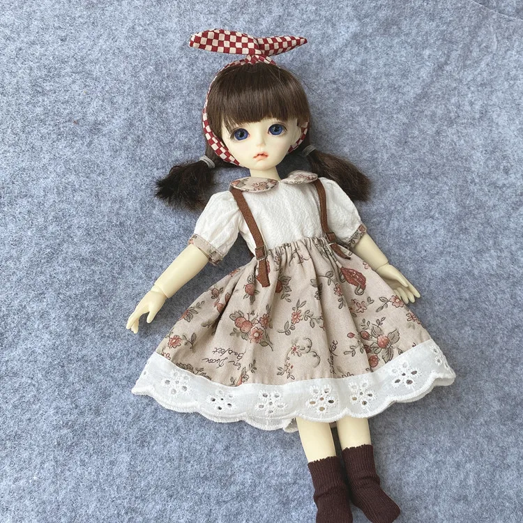 Bjd clothes dress 1/6 30cm Short-sleeved doll collar top with strap skirt (Fit Azone,ICY, JerryB, 1/6 Doll Accessories)304719
Bjd clothes dress 1/6 30cm Short-sleeved doll collar top with strap skirt (Fit Azone,ICY, JerryB, 1/6 Doll Accessories)304719