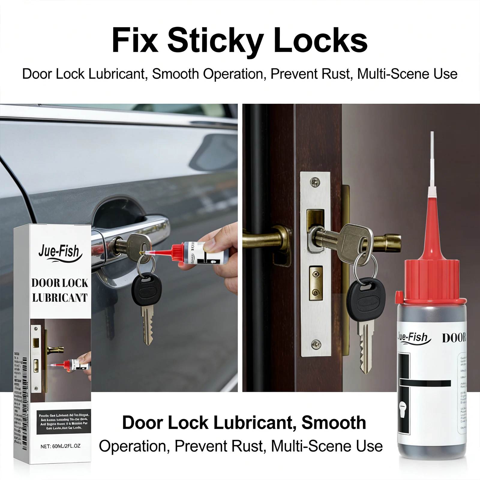 Lock Core Care Agent Lubricating Lock Core Reduce Noise Prevent Wearing Multi Functional door Hinge Lubricant Lock Repair Tool
Lock Core Care Agent Lubricating Lock Core Reduce Noise Prevent Wearing Multi Functional door Hinge Lubricant Lock Repair Tool