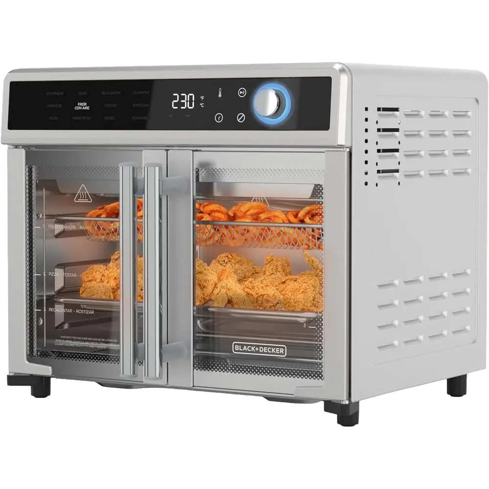 BLACK+DECKER Crisp 'N Bake Air ryer Toaster Oven Combo, 12 in 1 Countertop Convection Oven Cooks ood ast, its a Whole Pizza or 6
BLACK+DECKER Crisp 'N Bake Air ryer Toaster Oven Combo, 12 in 1 Countertop Convection Oven Cooks ood ast, its a Whole Pizza or 6