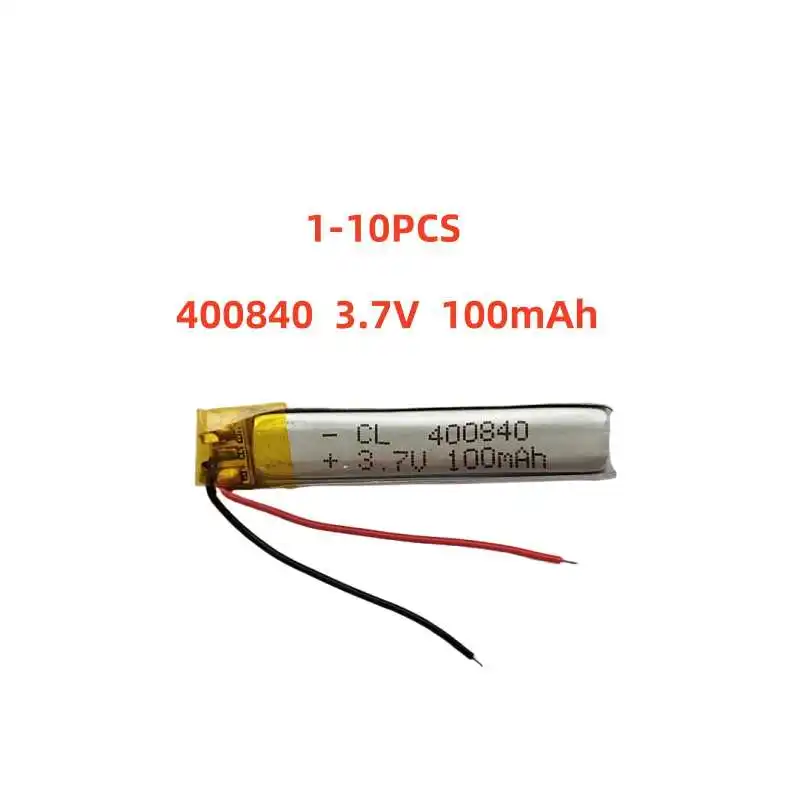 400840 3.7V 100mAh Small Size Lipo Rechargeable Battery Lithium Polymer For MP3 Bluetooth MID headset headphone video pen
400840 3.7V 100mAh Small Size Lipo Rechargeable Battery Lithium Polymer For MP3 Bluetooth MID headset headphone video pen