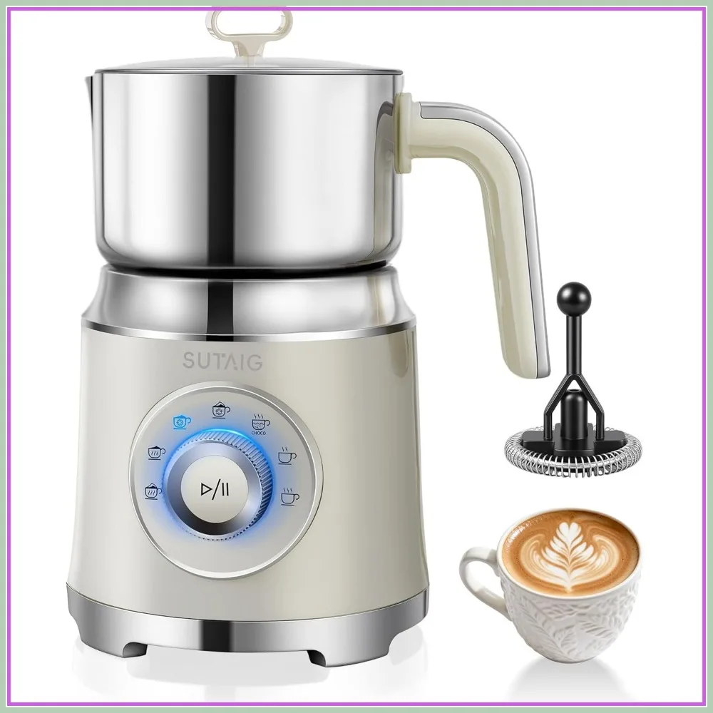 27oz Milk Frother & Steamer, Hot & Cold Foam Warmer with Temperature Control
27oz Milk Frother & Steamer, Hot & Cold Foam Warmer with Temperature Control